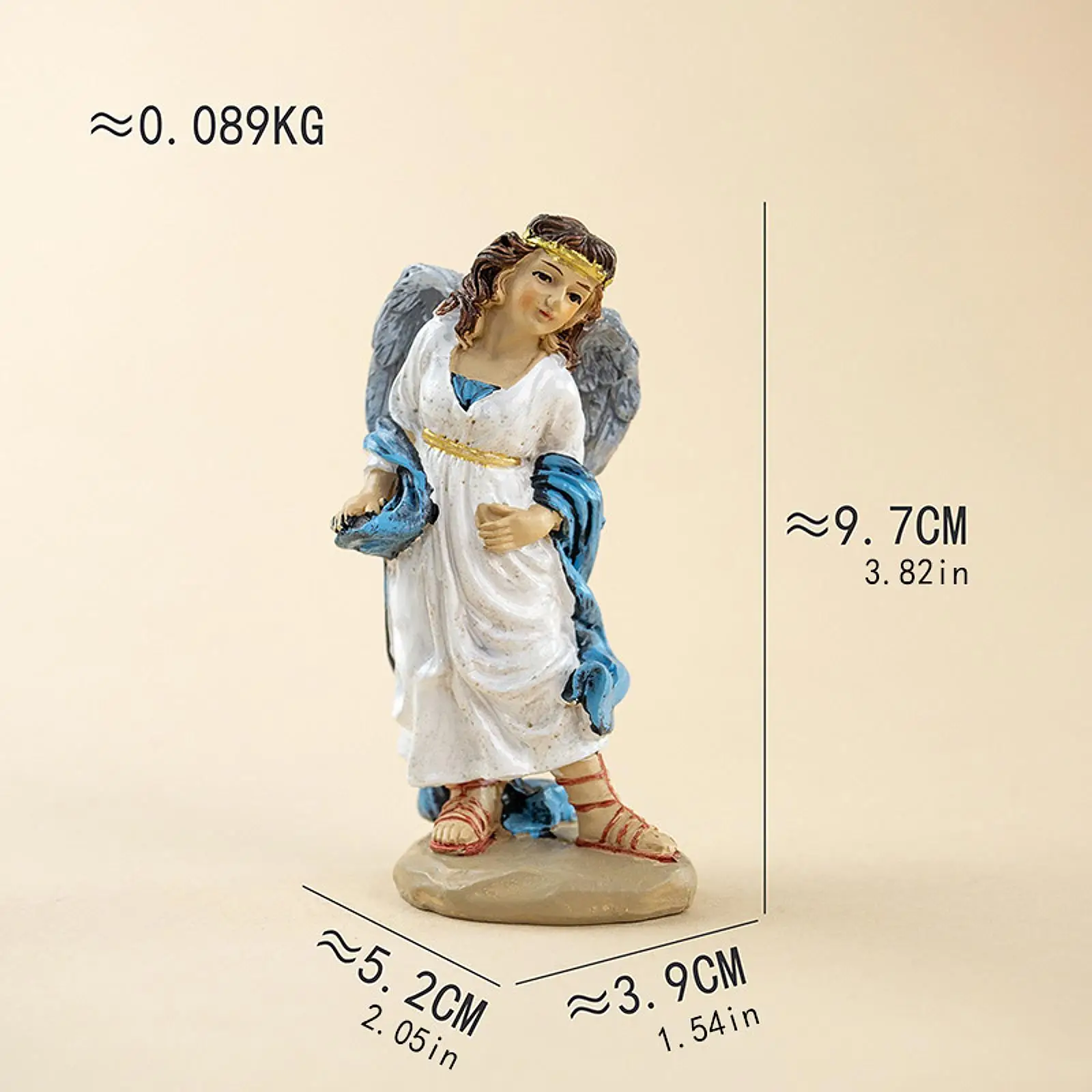 11x Christmas Nativity Figurines Mini Nativity Scene Set Resin Centerpiece Holy Family Statue for Xmas Holiday Fireplace
