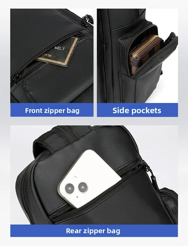 The New Business Backpack Is Water-resistant and Can Be Used on Both Shoulders or One Shoulder. It Is A Men's Computer Backpack