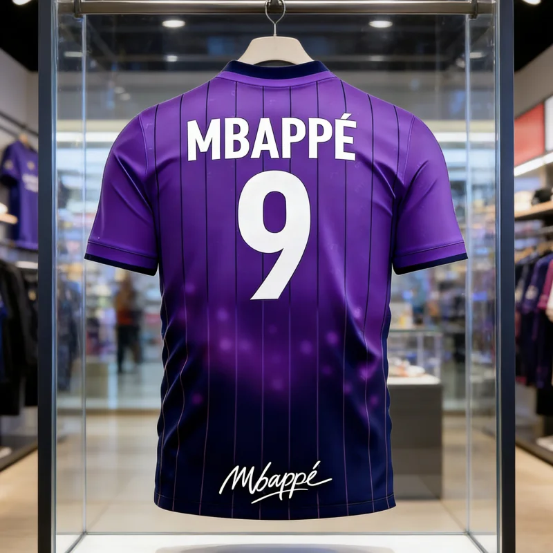 2026 Sommer Neues Fußballtrikot Mbappé NR.9 Fußball-Trainingskleidung Herren Sport Atmungsaktiv Schnelltrocknend Familie Kinder T-Shirts Tops – Detail 2