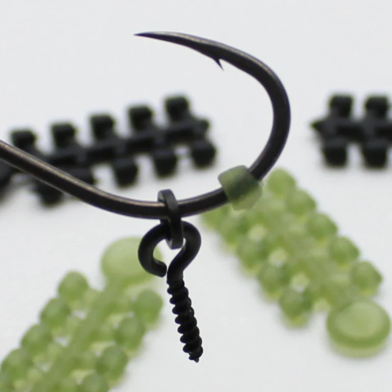 

150PCS Carp Fishing Hook Connect Hook Beads Swivel Ready D-rig Line Aligner Hair Rigs Zig Rig Method Feeder Accessories Tackle