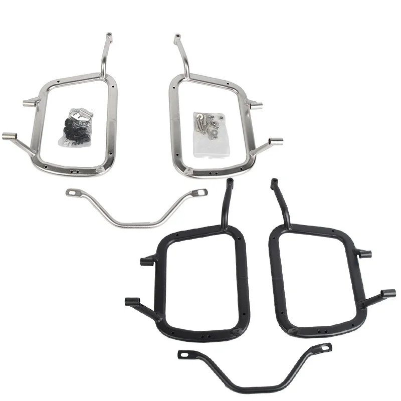 Stainless Steel Motorcycle Side Box Bracket Without Hiding Exhaust Pipe Side Box Bracket Suitable for KOVE 500X KOVE 525