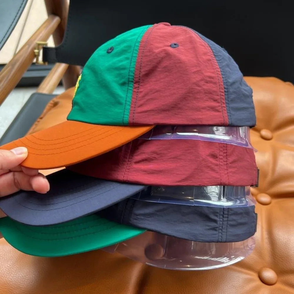 

Exquisite Embroidery Sports Baseball Cap Quick-drying Breathable Duck Tongue Hat Splicing Color Lightweight Hip Hop Hat