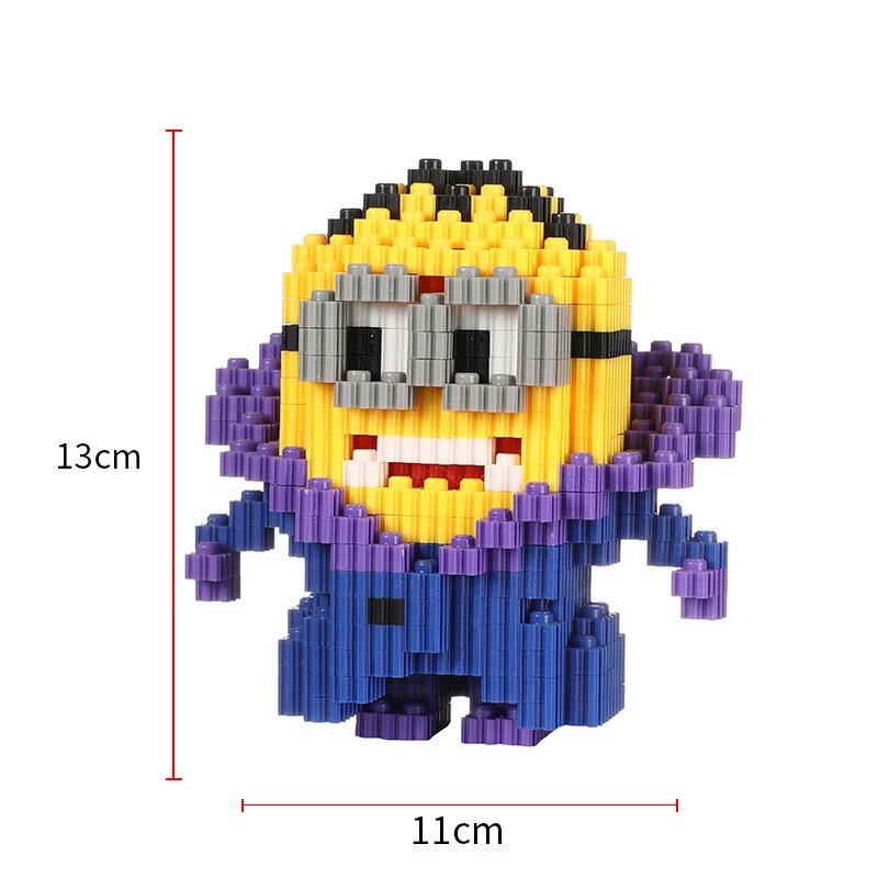 New Style Building Blocks Cartoon Anime Figure Image Minions Cute DIY Doll Toy Bricks Children\'s Puzzle Assembly Festival Gift