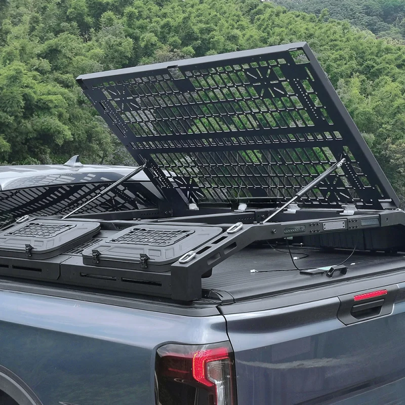High Quality Multifunctional Anti-Roll Bar Roof Rack With Tent Frame For Full Size Pickup Truck Bed