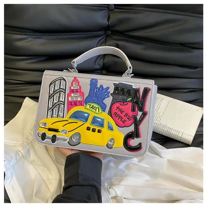 

Fashion High Capacity Crossbody Bags Sewing Thread 2026 Interior Zipper Pocket Sewing Thread Small Square Crossbody Bags