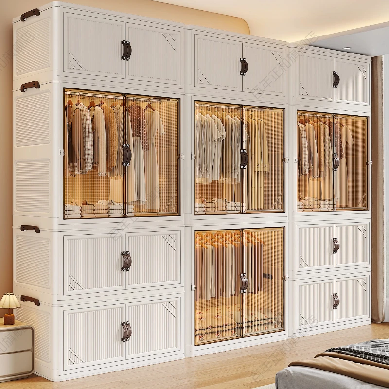 Armario Modular Simple, organizador de particiones, exhibición de almacenamiento, Armario minimalista nórdico, Armario moderno Armable, muebles para el hogar