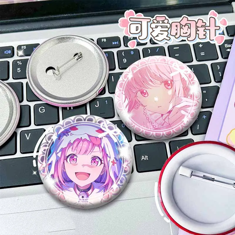 Tenma Saki Momoi Airi Akiyama Mizuki Tenma Tsukasa Soft Button Pins Project SEKAI Icons Badge Hat Bag Brooch Accessories Gifts