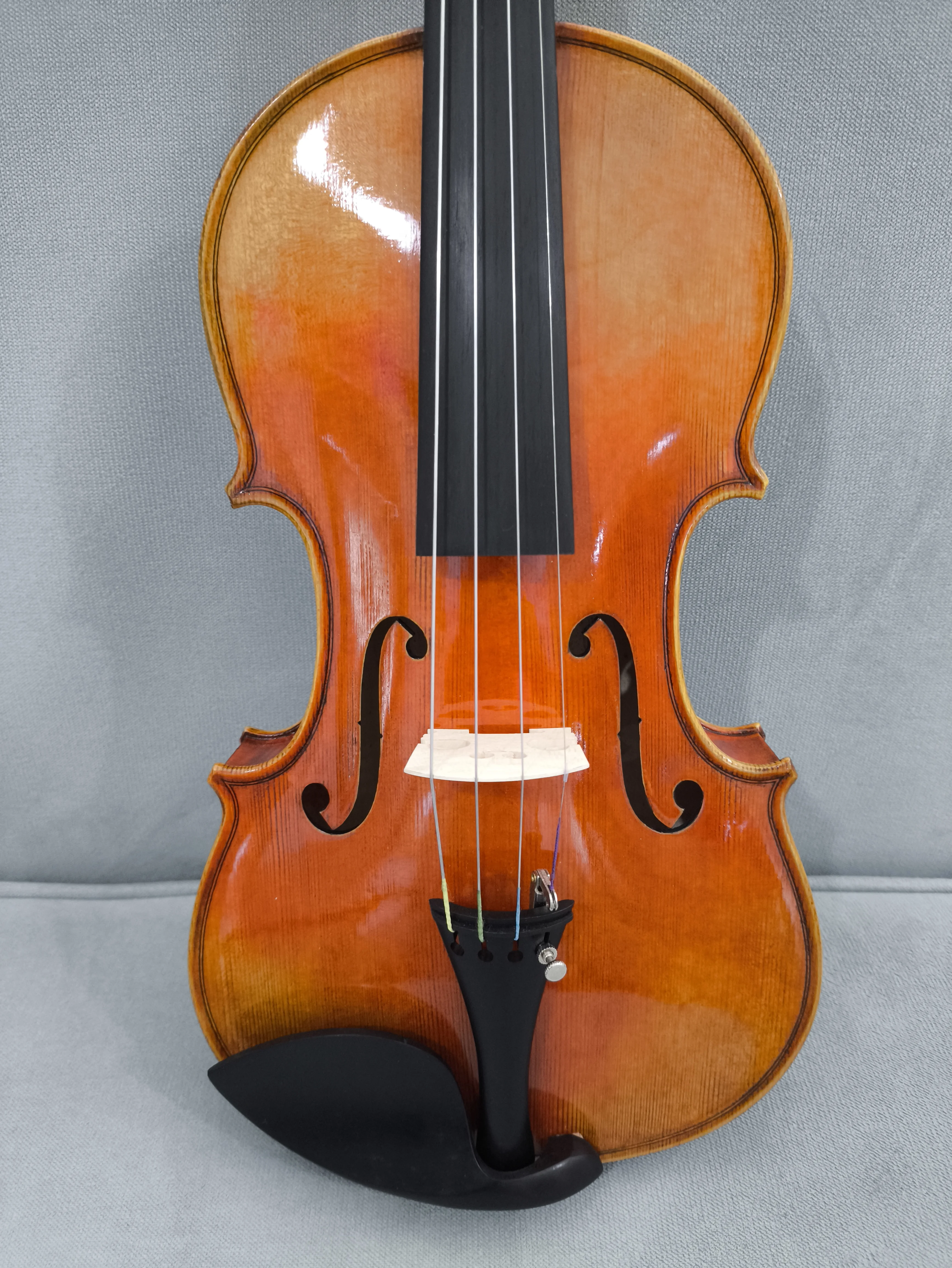 TONGLING handmade high-end violin painted maple wood professional violin 4/4 spruce ebony parts, with bow and case tuner