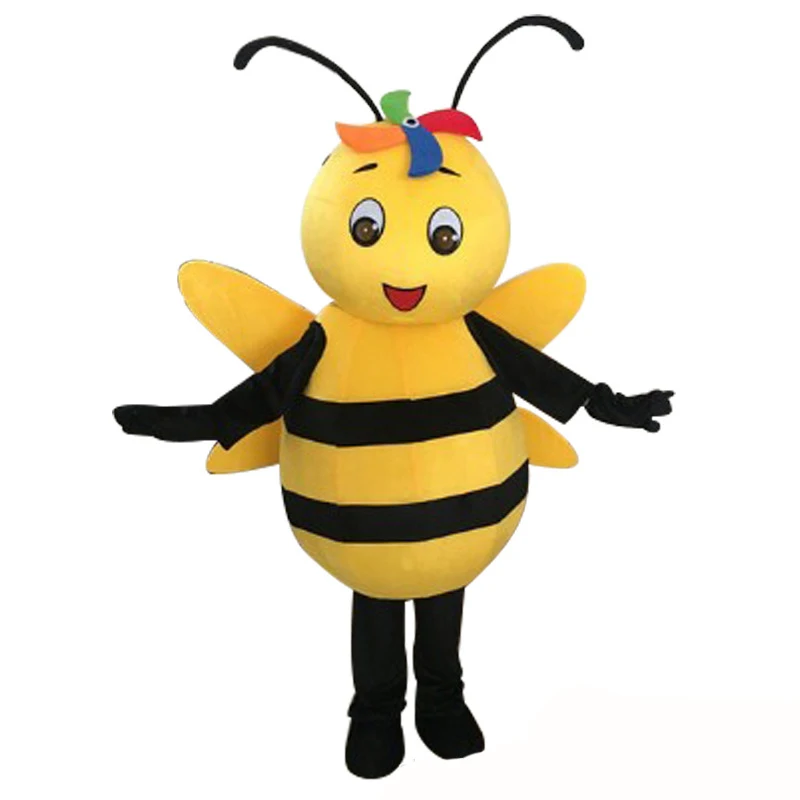 Character Maya Bee Mascot Costume Adult Cartoon Character Cosplay Outfit Suit Insect Theme Advertising Performance Props