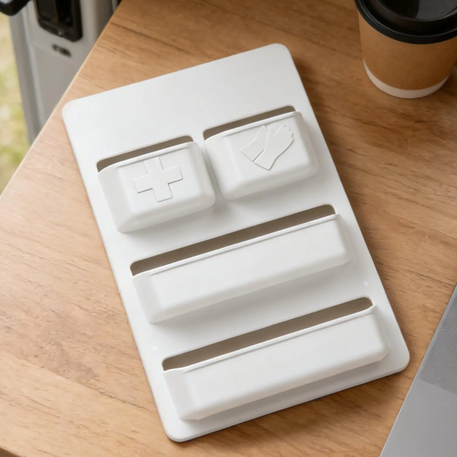 

RV door organizer Wall-Mounted Bathroom Boat Storage Organizer cleaning supplies For Travel Trailer and home storage