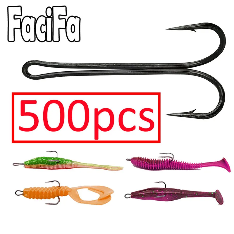 500 pcs Weedless Long Shank Double Hook Fishing hook For Soft Lure Fly Tying Duple Hook for Jig Bass Fish Hook fishing tackle - AliExpress 18 500 pcs Weedless Long Shank Double Hook Fishing hook For Soft Lure Fly Tying Duple Hook for Jig Bass Fish Hook fishing tackle - AliExpress 18