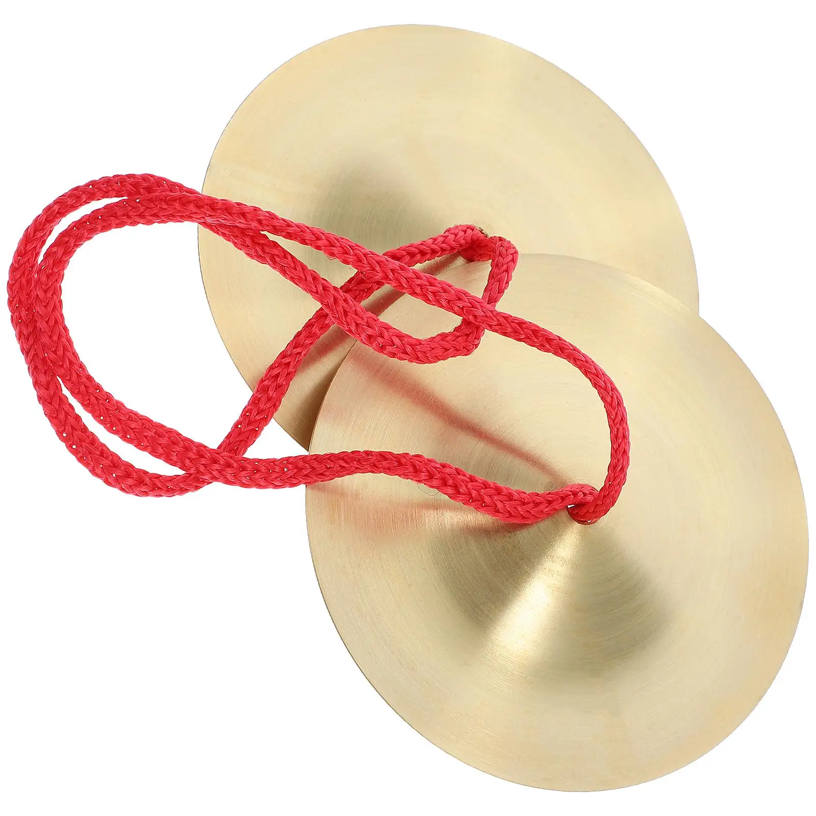 

1 Pair 9cm Copper Teaching Aids Musical Instruments Alloy Finger Cymbals Small Cymbals Brass Percussion Toys Children Dance