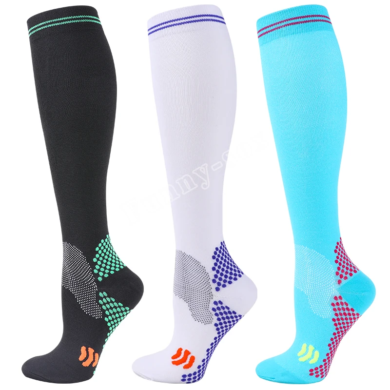 1/3 Pairs Dropship Kompression Socken Krampfadern 20-30 Mmhg Männer Frauen Socken Für Laufen Radfahren, fußball Fußball Strümpfe – Detail 17