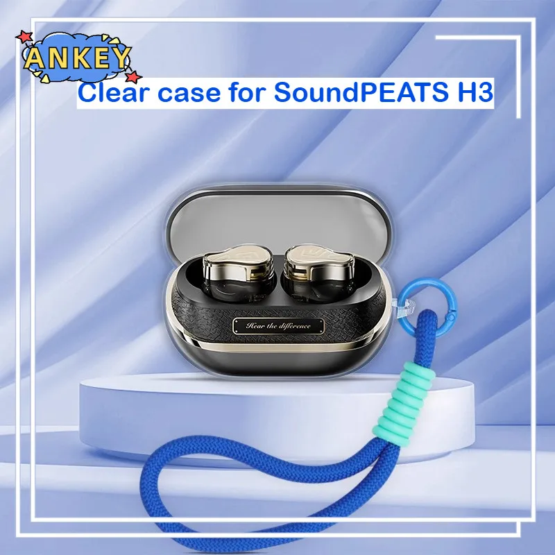 Для SoundPEATS H3 чехол защитный прозрачный чехол из ТПУ Bluetooth наушники портативный