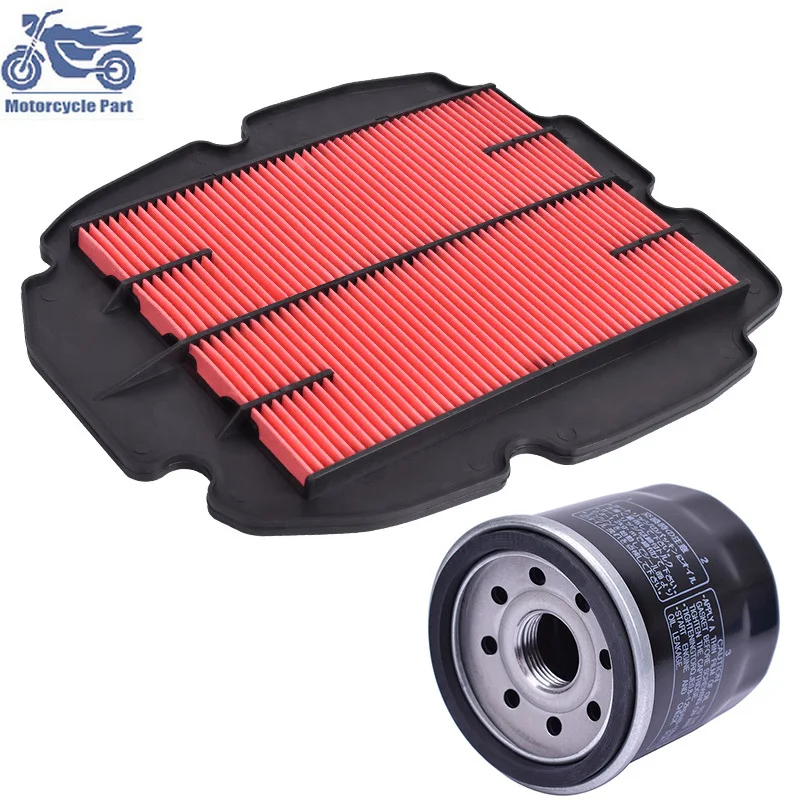 Motorcycle Air Filter and Oil Filter Cleaner Kit for HONDA VFR800 VFR 800 VTEC RC46 2011 2014 2015 2016 2017 2019 17210-MBG-000