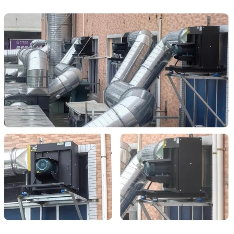 Kipas ventilasi sentrifugal kabinet senyap bukaan samping 380V