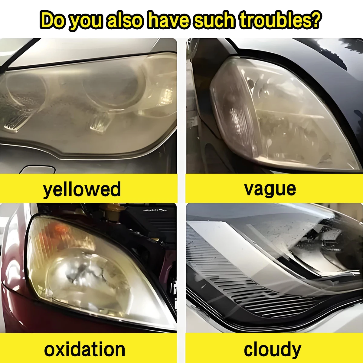 Car Headlight Restoration Polishing Kits Headlamp Scratch Remover Repair Cleaning Paste Remove Oxidation  Auto Accessories