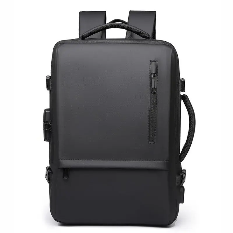 2026 New 32L~40LMen's Scalable Backpack with USB ,Anti-theft Password Lock Laptop Bag School Travel Daypack Mochila