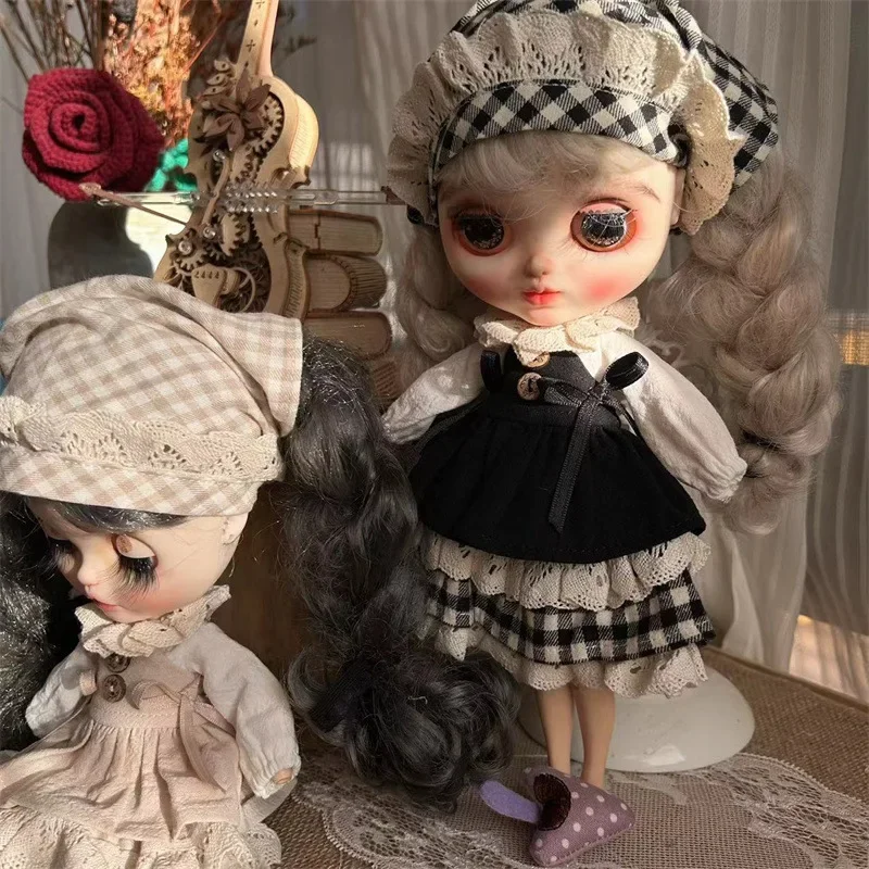 مجموعة Vintage Mori Rustic مجموعة إكسسوارات دمى لطيفة وأنيقة لـ Blythe وOB22 وOB24