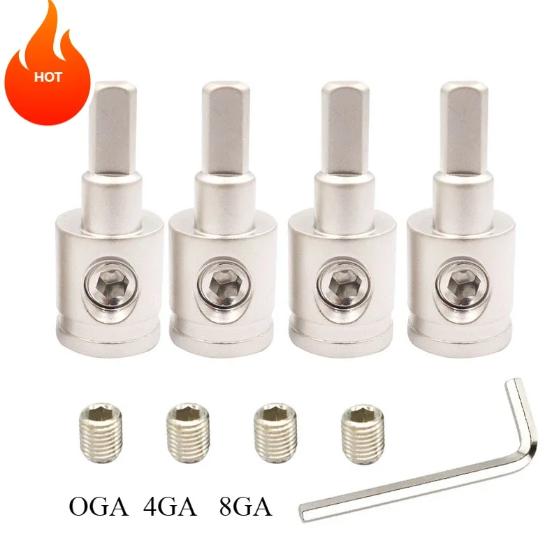 

4PCS Car Audio Terminal, Power Amplifier Plug-in Amplifier, High-power Automotive Circuit Pure Copper Connector Car Accessories