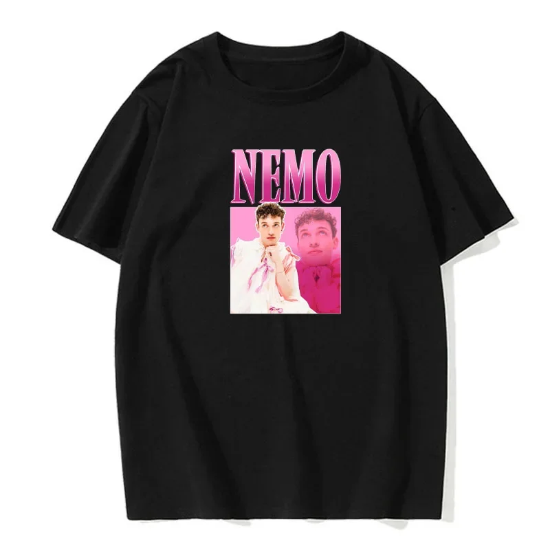 

Летняя мужская и женская футболка с принтом Nemo The Code, Повседневная модная простая и универсальная футболка с круглым вырезом, топ Европейского размера