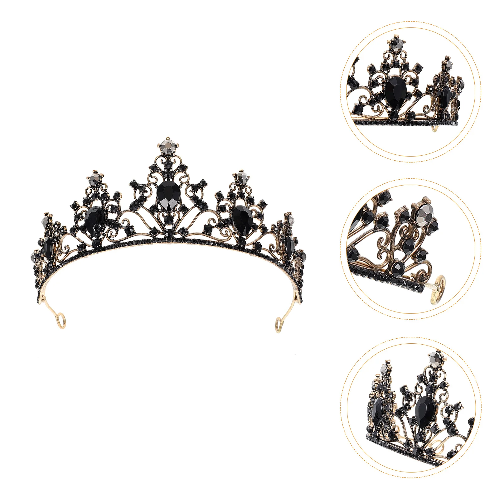 

Crown Princess for Girls Tall Wedding Decorative Tiara Hair Decorations Women Jewelry Pageant Crowns Japanese and Korean