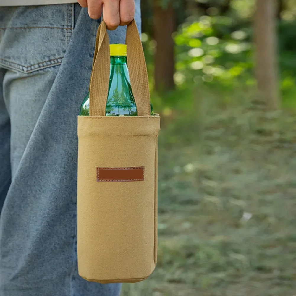 Approx. 37 15 12 Cm 14.6 5.9 4.7 Inches Insulated Mug Bag Insulated Mug Protective Cover Canvas Cup Carrier Protective Cup Cover