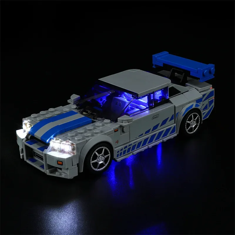 DIY LED Light Kit For LEGO 76917 Speed Champions Skyline GT-R Car  (Only LED Light,Without Blocks Model)