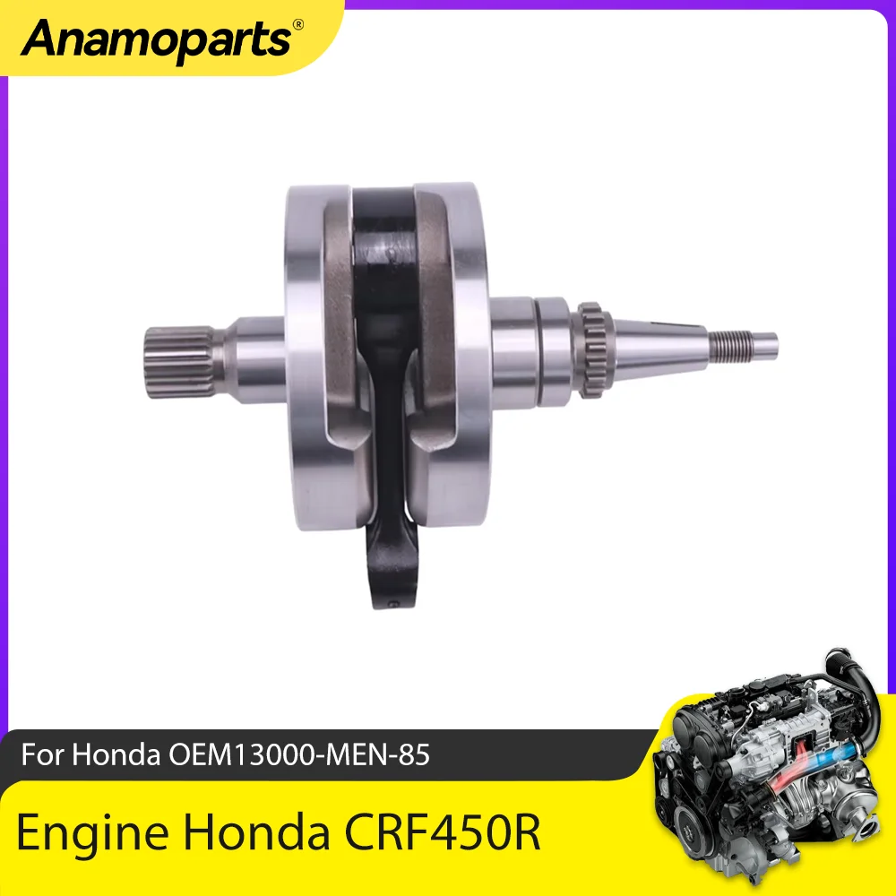 Motor Engine Parts Connecting Rod Shaft Bearing Crankshaft Assembly For Honda CRF450R 2002-2008 13000-MEN-850 High Performance