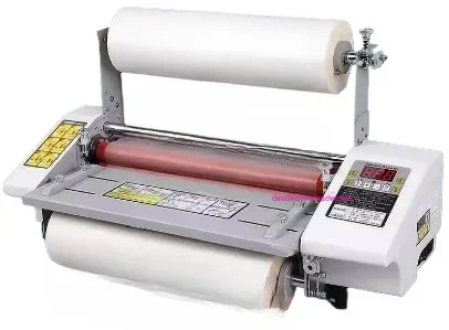 High-performance V350 Hot and Cold Laminator: Four-roll Design, Electronic Temperature Control, Adjustable Speed