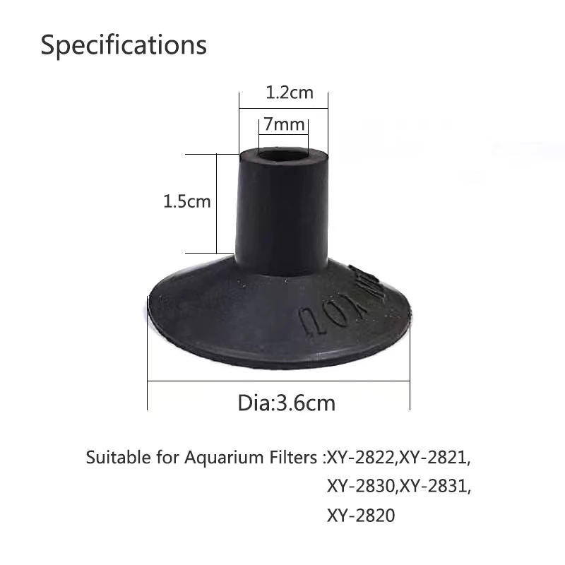 2Pcs Plastic Aquarium Accessory Sucker Suction Cups Holder Aquarium Filter Sucker For Fish Tank Filtration Aquario Accessories