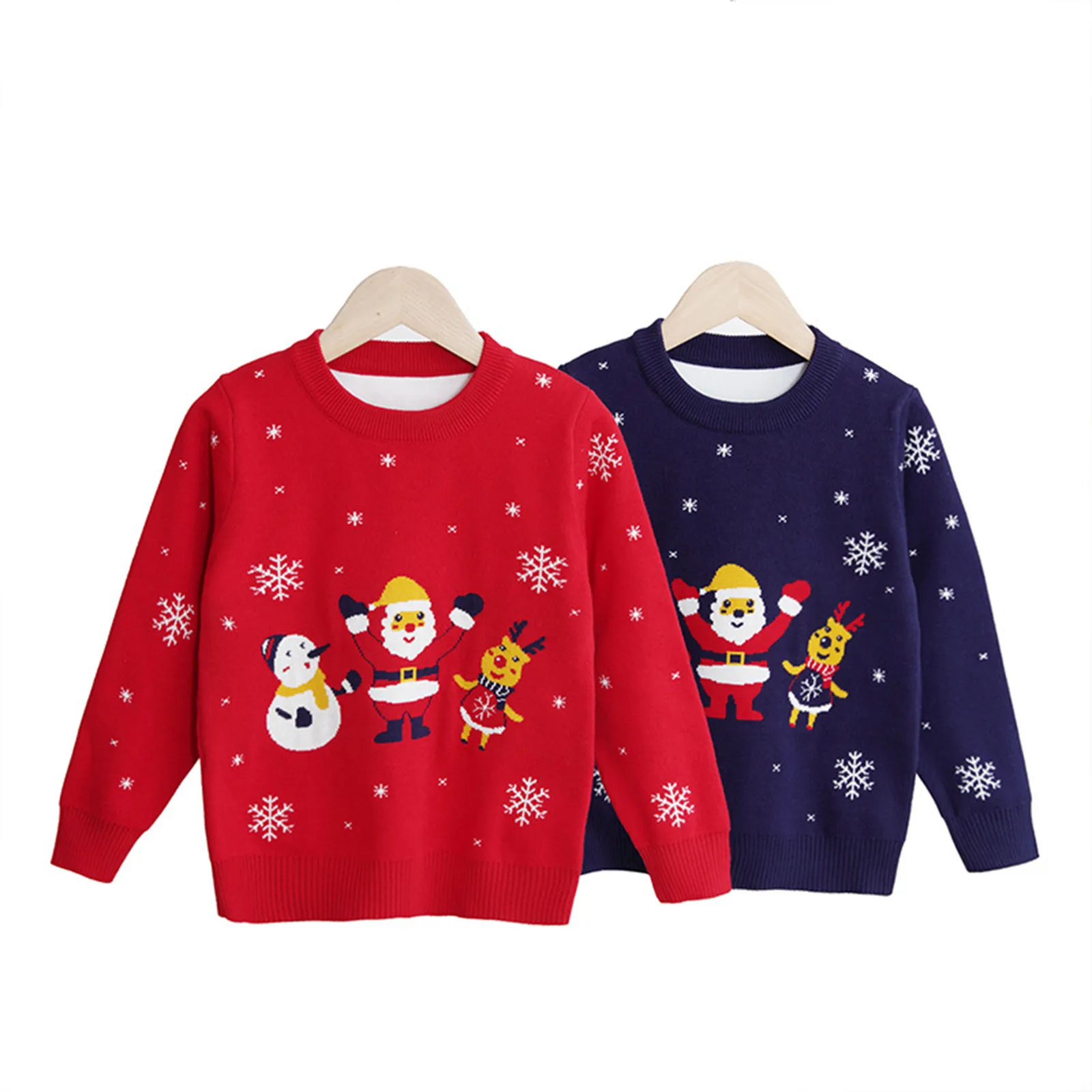 Carters Baby Hooded Sweater Kids Toddler Baby Girls Boys Autumn Winter Christmas Print Long Sleeve Pullover Baby Boy Clothes