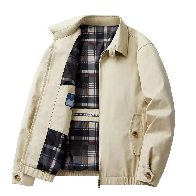 

Autumn and Spring New American Vintage Pure Cotton Workwear Jacket Men's Loose Outdoor Sports Windproof High Quality Outerwear
