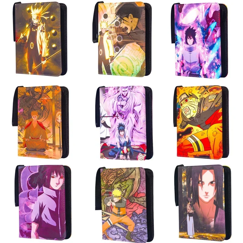 

400pcs/900pcs Card Album Book Anime NARUTO Collection Card Zipper Game Cards Sasuke Sakura Kakashi Binder Holder kids Gift