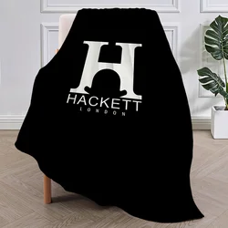 Fashion Luxury Logo Blanket Plush Nap Sofa rug for H-Hackett-es Living Room Warm Office Bedroom Birthday Home Travel Kid Gifts
