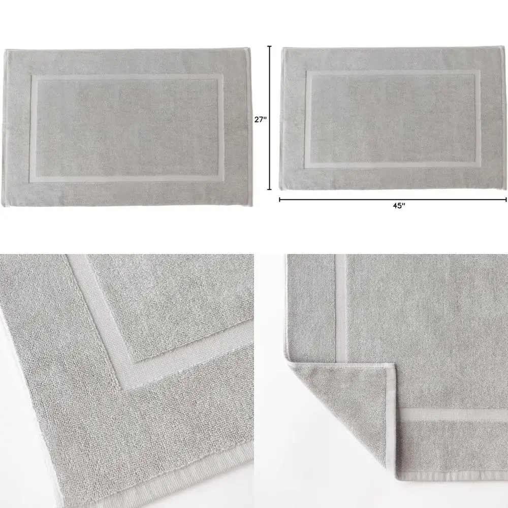 

large grey bath mat for cozy home comfort