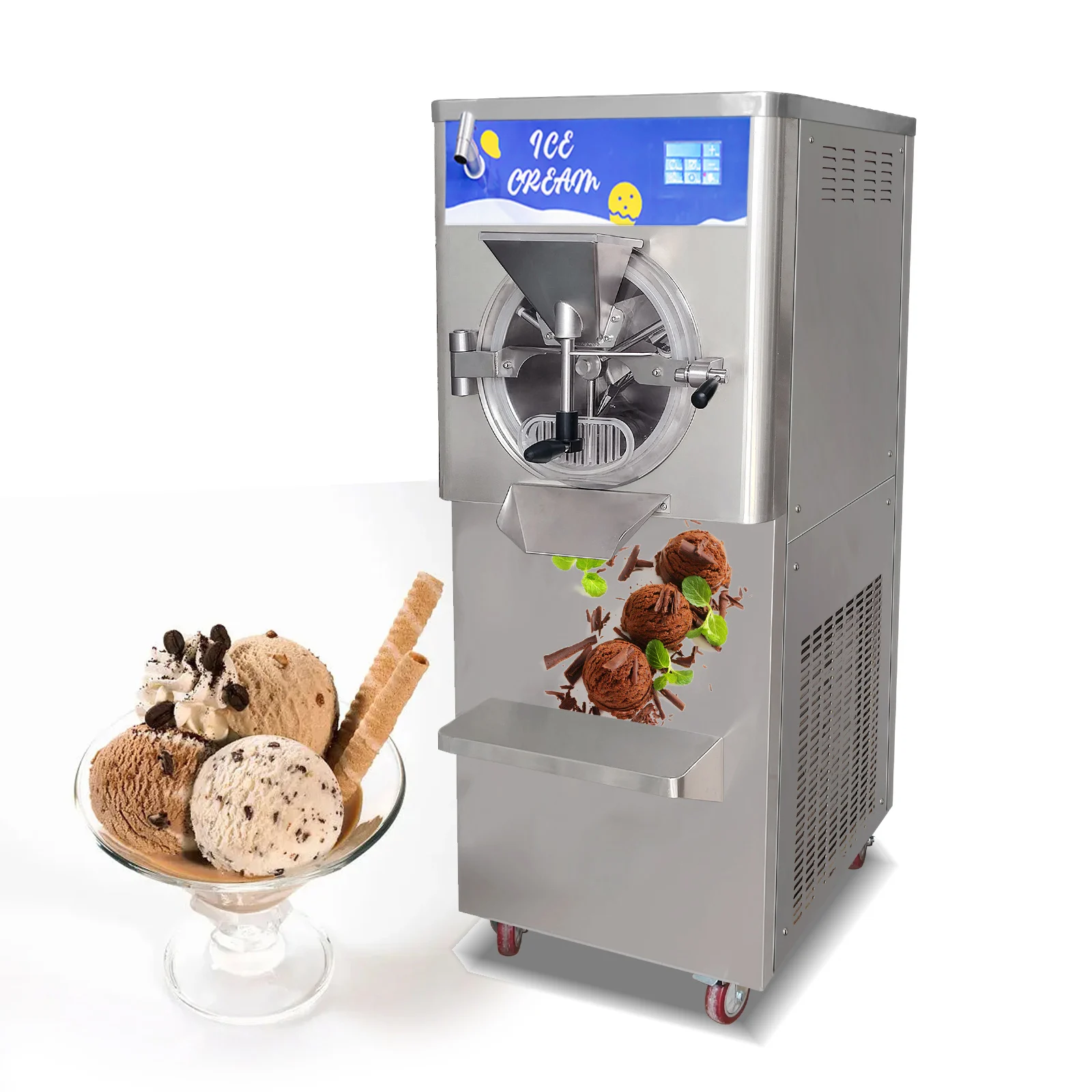 Mvckyi 48L/H 2300W Professional Ice Cream Machine For Business Hard Ice Cream Makeing Machine Ice Cream Shop Equipment