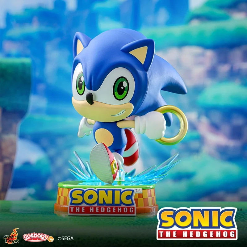 Original Hot Toys Hedgehog Sonic Cosbaby Action Figures Model Doll