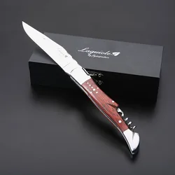 Stainless Steel Laguiole Wine Knife Corkscrew Bottle Openers Beer Can Knife Wood Handle Wedding Beer Can Wine Accessories in box