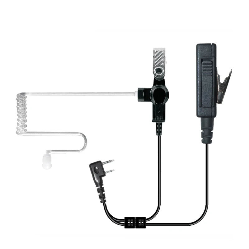 Walkie-Talkie-Ohrhörer, Akustikschlauch-Kopfhörer für Kenwood Funkgeräte, TK3107, TK3207, Baofeng UV-5R, UV-5RA, UV-5RE Plus, UV-B5