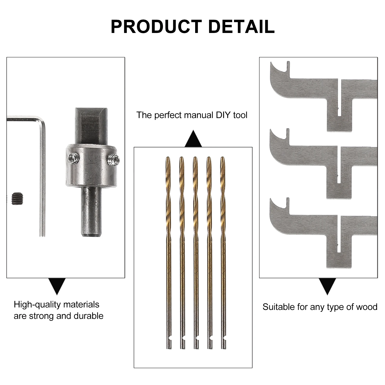 

Bracelet Knife Set Wood Milling Blade High Bead Drill Tool for Wooden Bracelets Crafts Woodworking Circle