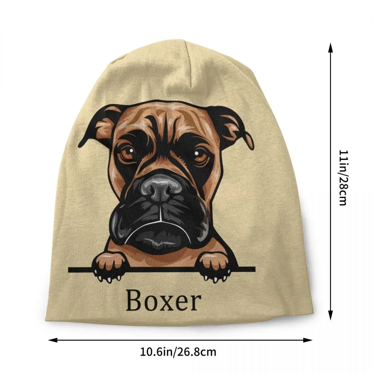 Boxer Dog Skullies Beanies Caps Men Women Unisex Outdoor Winter Warm Knitted Hat Adult Pet Animal Bonnet Hats