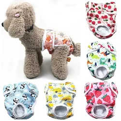 Reusable Female Dogs Diaper Pants Sanitary Female Dog Pants Diapers for Dogs Menstruation Pet Cat Physiological Safety Pants