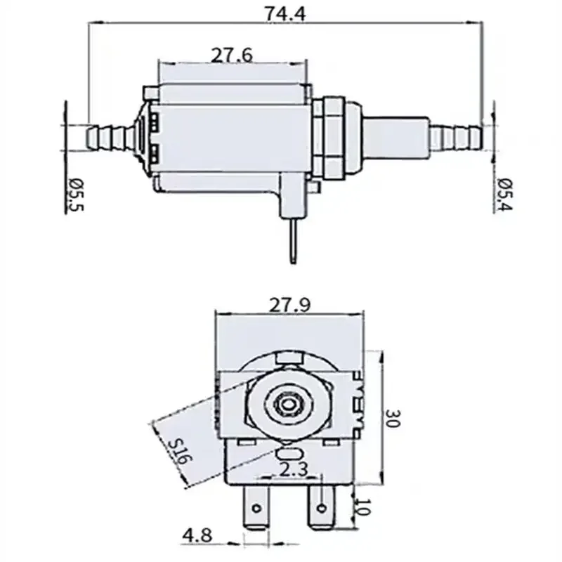 Accesorios de bomba solenoide para máquina de planchar de mano JYPS-2 9w