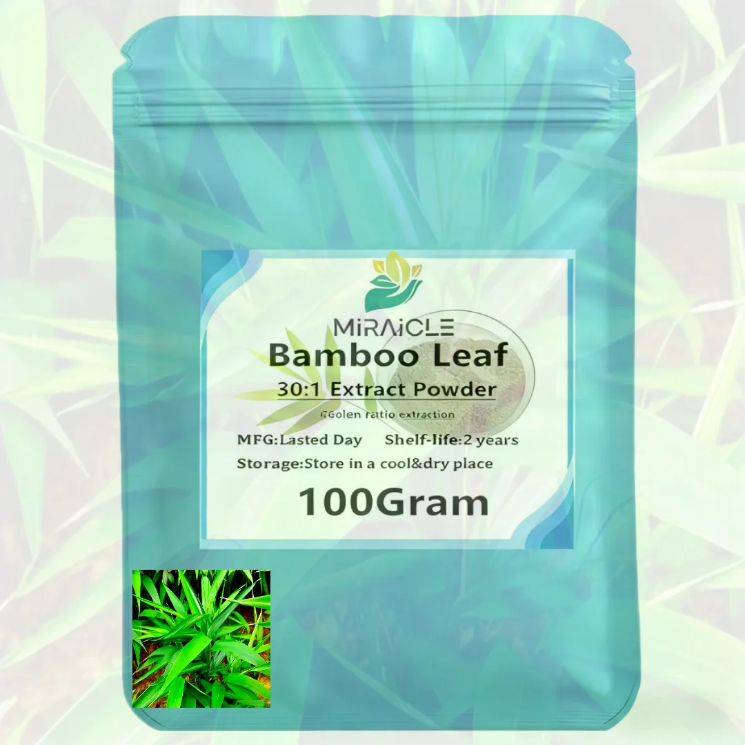 Embalaje profesional de fábrica 30:1 Extracto de hojas de bambú Suplemento Cuidado Cuidado facial Polvo corporal