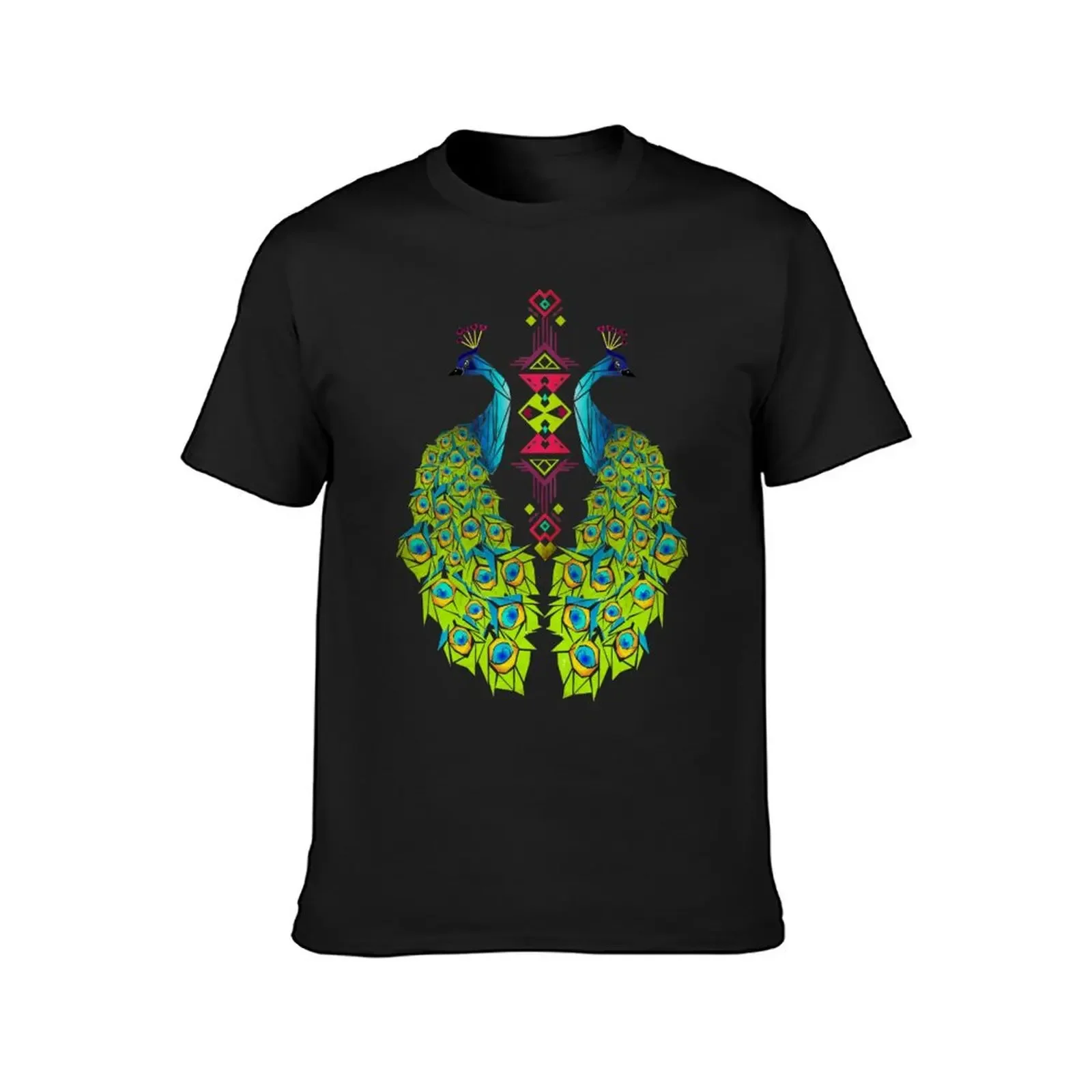 peacock T-Shirt vintage graphic tee rapper graphic tees hippie clothes Blouse men tshirt