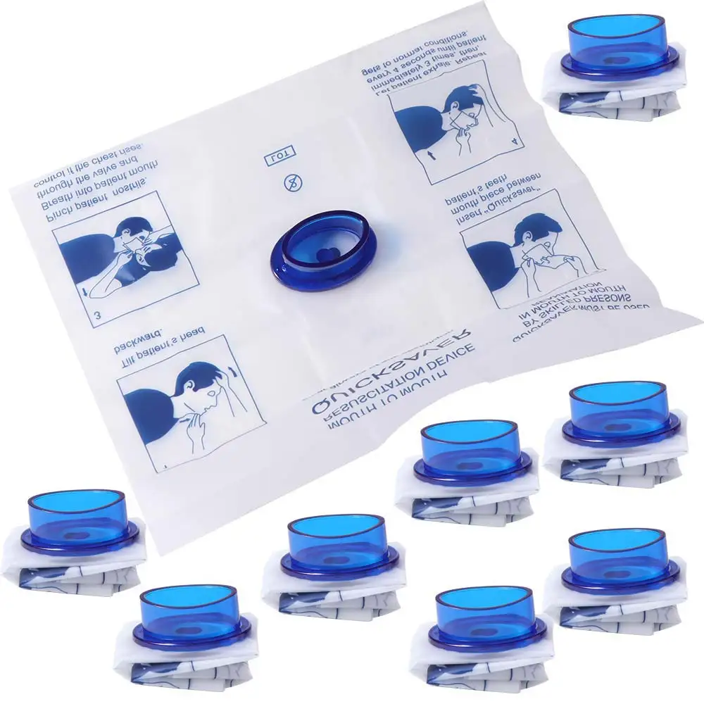 

Mouth to Mouth CPR Face Shield Breathing Respirator Mouth Breath Disposable CPR Mask Professional Enhanced Safety