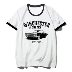 Supernatural tshirt women Japanese Y2K streetwear t-shirts female designer clothing