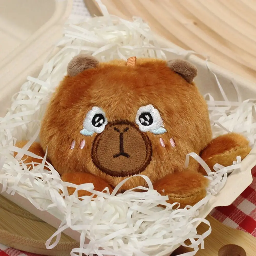 Breloczek dwustronny z kapibarą, z bawełny PP, odwracalny, breloczek z kapibarą do cosplayu, miękki, kreskówkowy wisiorek z kapibarą