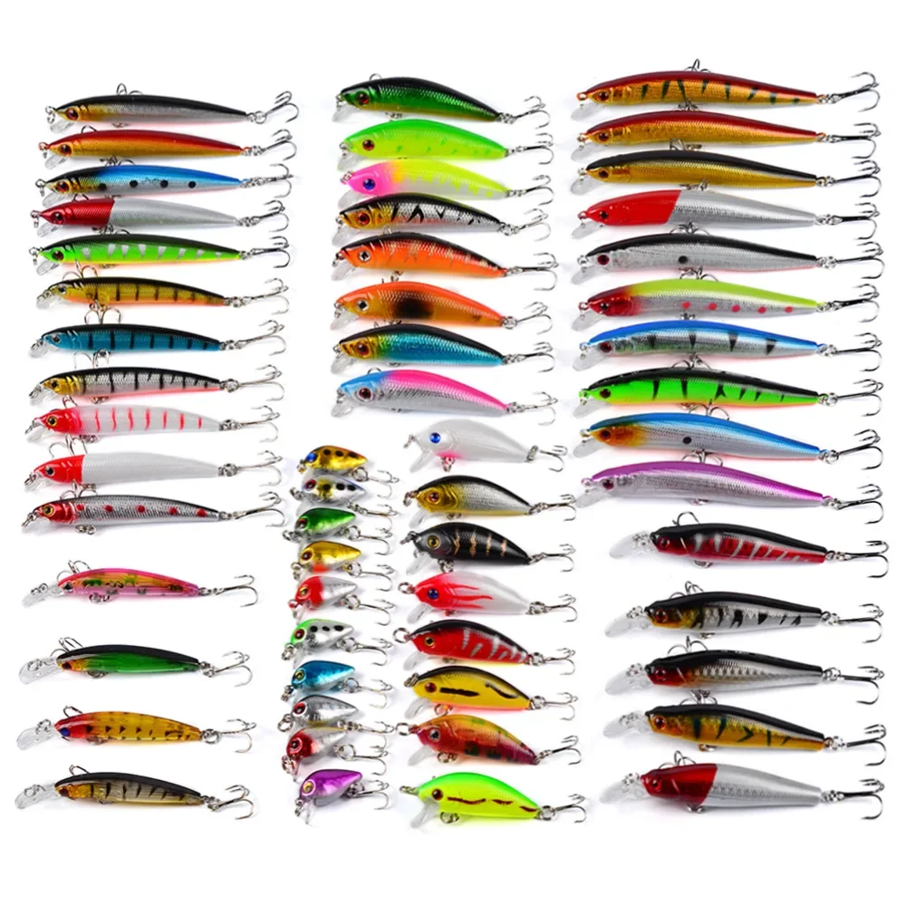 

1 Set of Wobbler Carp Minnow Hard/Artificial/Fake Bait for Fishing Tackle/Lure Mixed Swimbait Crankbaits Trolling Pike